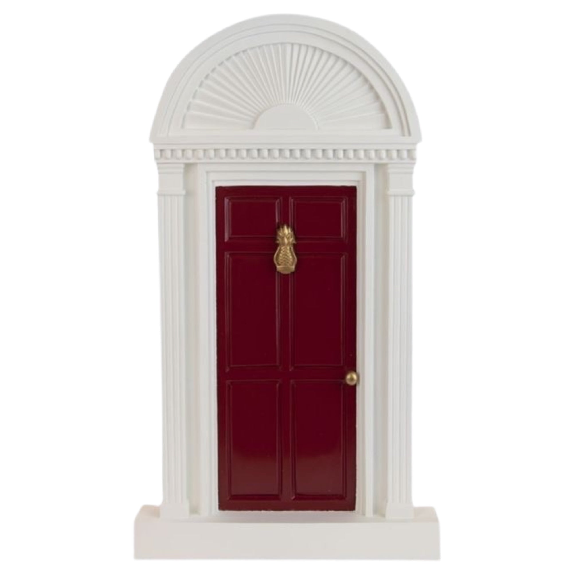 Byers Choice: Red Door With Pineapple