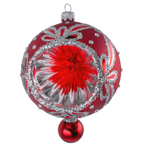 Red And Silver Reflector Ball