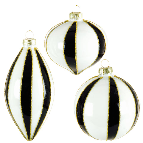 Assorted Black & White Striped Ball, INDIVIDUALLY SOLD