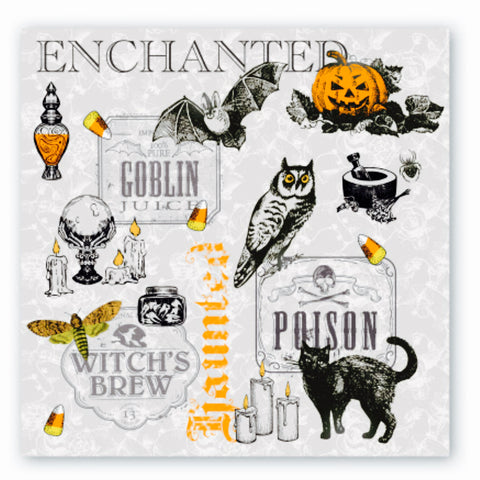 Michel Design Works Luncheon Napkin: Trick Or Treat