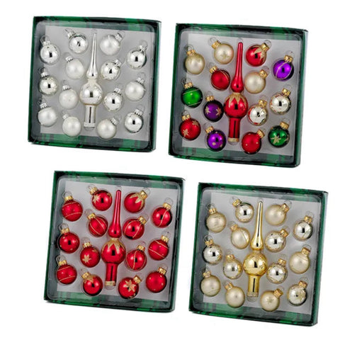 Assorted MiniatureTopper With Ball Boxed, Set of 15, INDIVIDUALLY SOLD