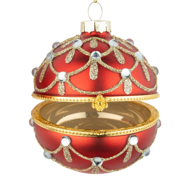 Assorted Red & Gold Swag Kismet Ball, INDIVIDUALLY SOLD