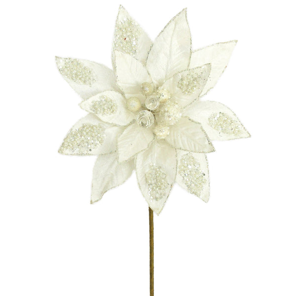 Ivory Poinsettia Stem
