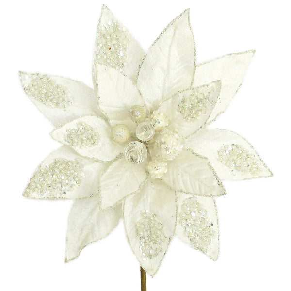 Ivory Poinsettia Stem