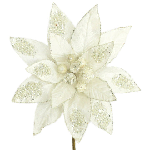 Ivory Poinsettia Stem