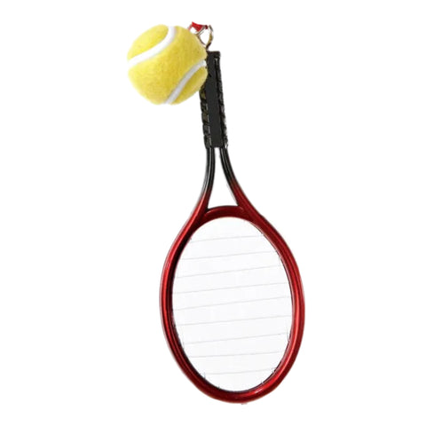 Tennis Racket & Ball Ornament