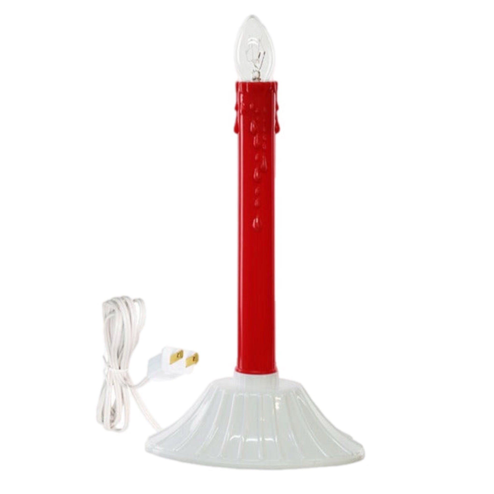 Single Red Electric Candlestick