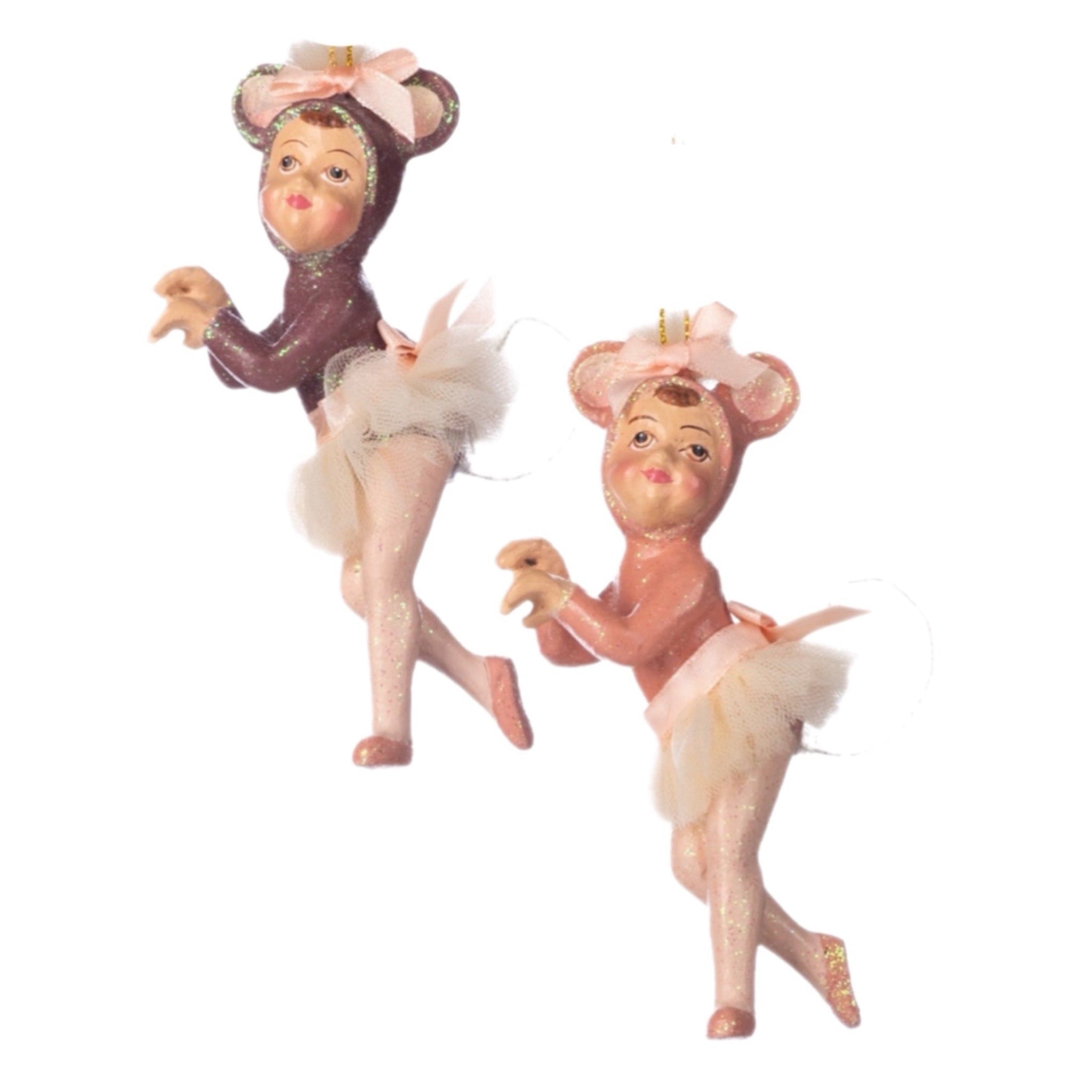 Assorted Mouse Girl Ballerina Ornament, INDIVIDUALLY SOLD