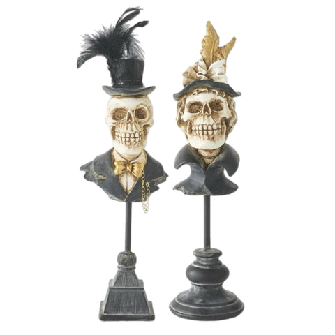 Assorted Skeleton Bust Figurine, INDIVIDUALLY SOLD