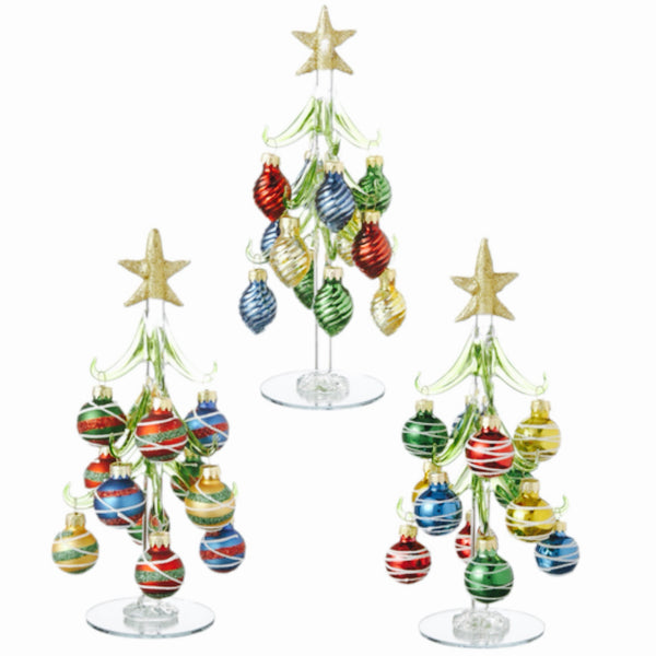 Assorted Medium Tree With Balls Figurine, INDIVIDUALLY SOLD