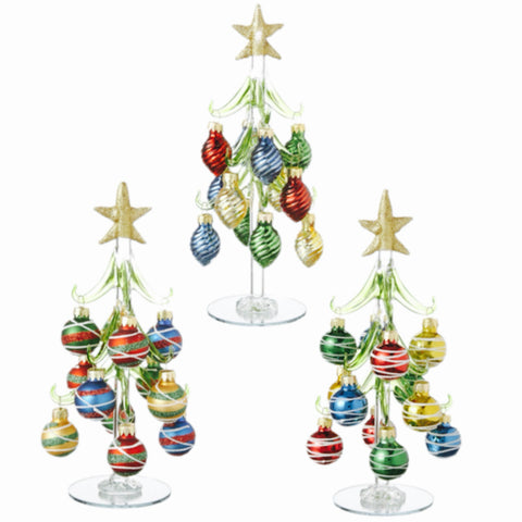 Assorted Medium Tree With Balls Figurine, INDIVIDUALLY SOLD