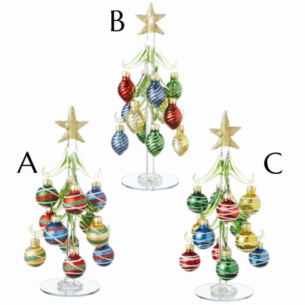 Assorted Medium Tree With Balls Figurine, INDIVIDUALLY SOLD