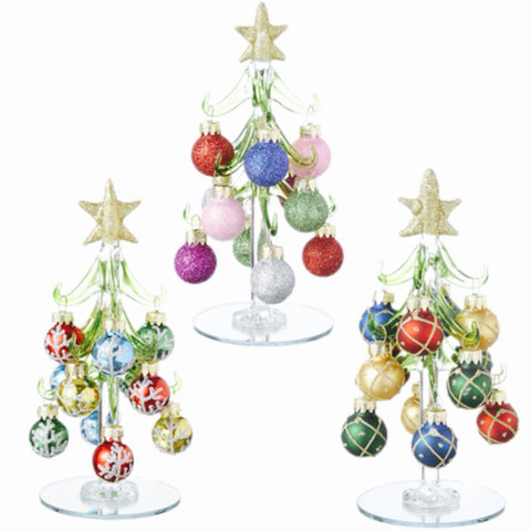 Assorted Small Tree With Balls Figurine, INDIVIDUALLY SOLD