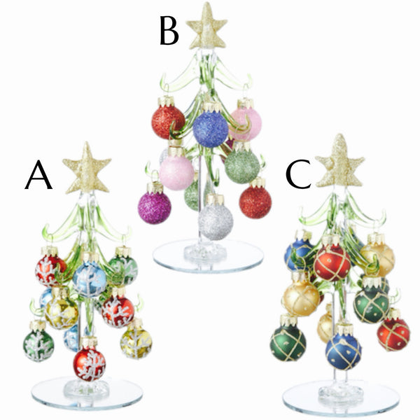 Assorted Small Tree With Balls Figurine, INDIVIDUALLY SOLD