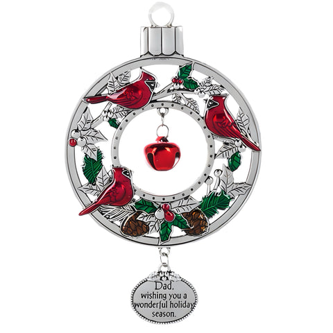 Dad Wishing You A Wonderful Holiday Season Ornament