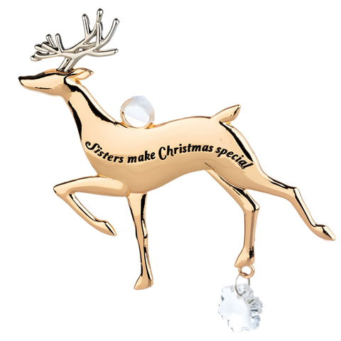Sisters Make Christmas Special Deer Ornament