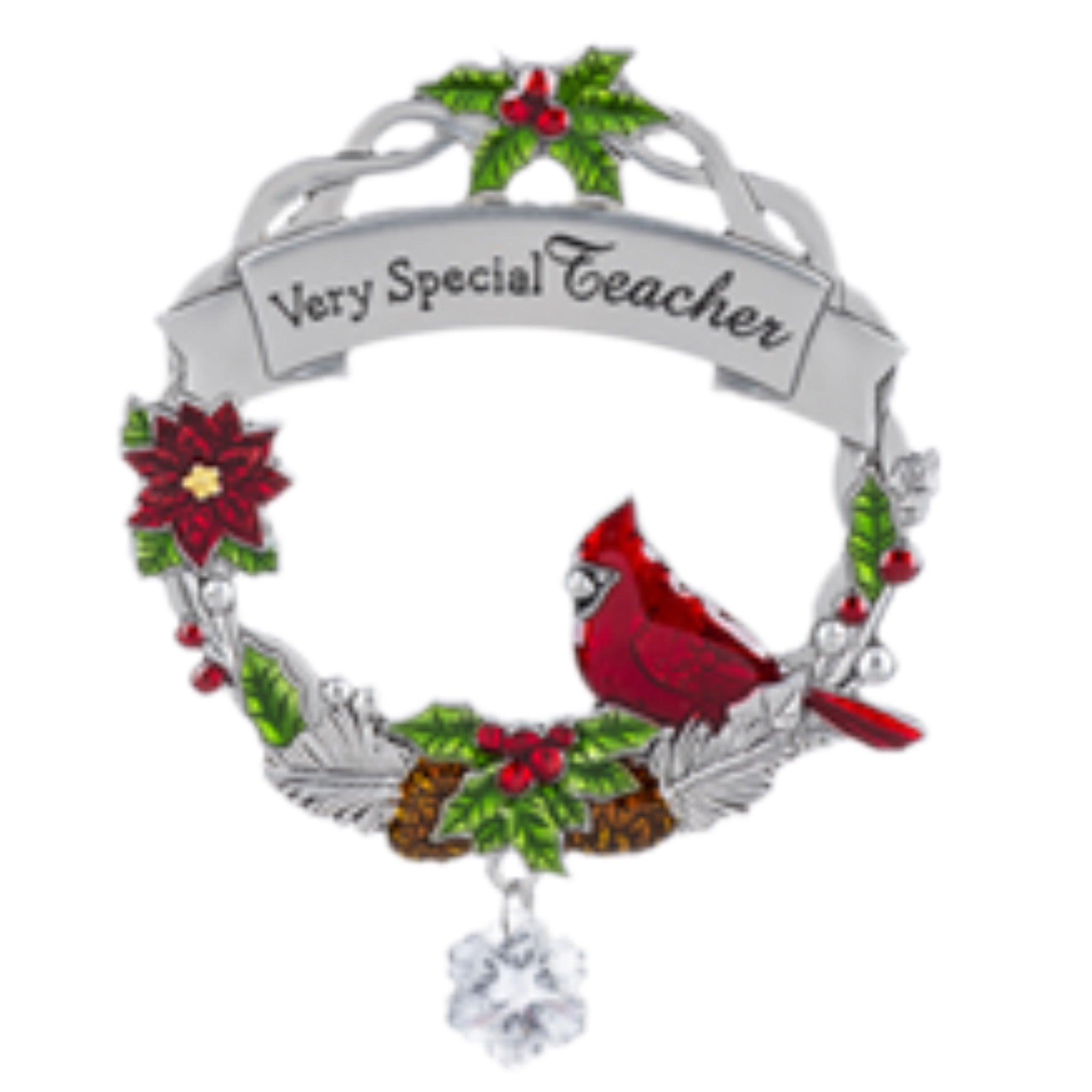 Very Special Teacher Cardinal Ornament