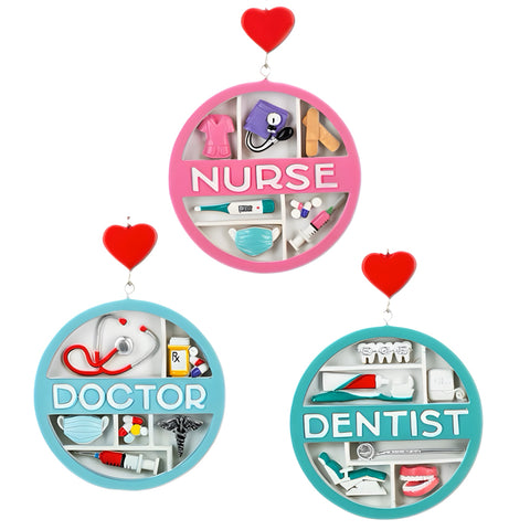 Assorted Occupation Disk Ornament, INDIVIDUALLY SOLD