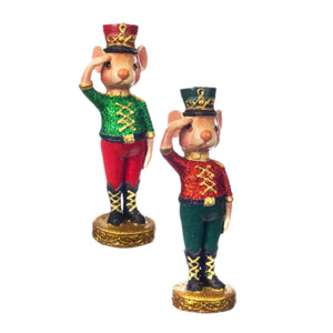 Assorted Mouse Toy Soldier Ornament, INDIVIDUALLY SOLD