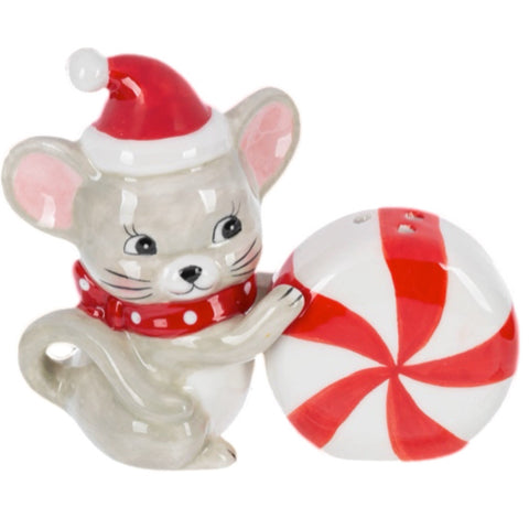 Mouse & Peppermint Salt & Pepper, Set Of 2