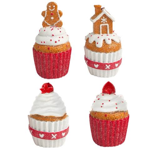 Assorted Cupcake Ornament, INDIVIDUALLY SOLD