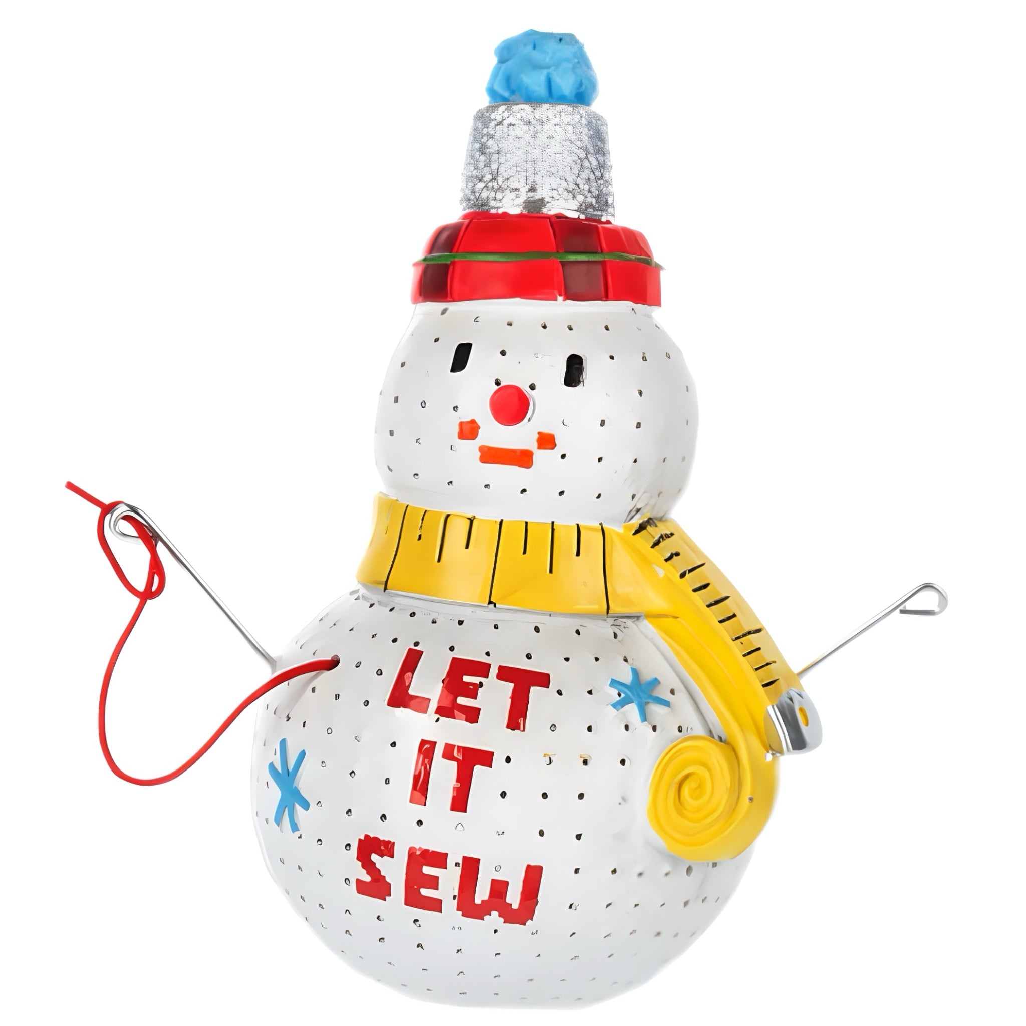 Let It Sew Snowman Ornament