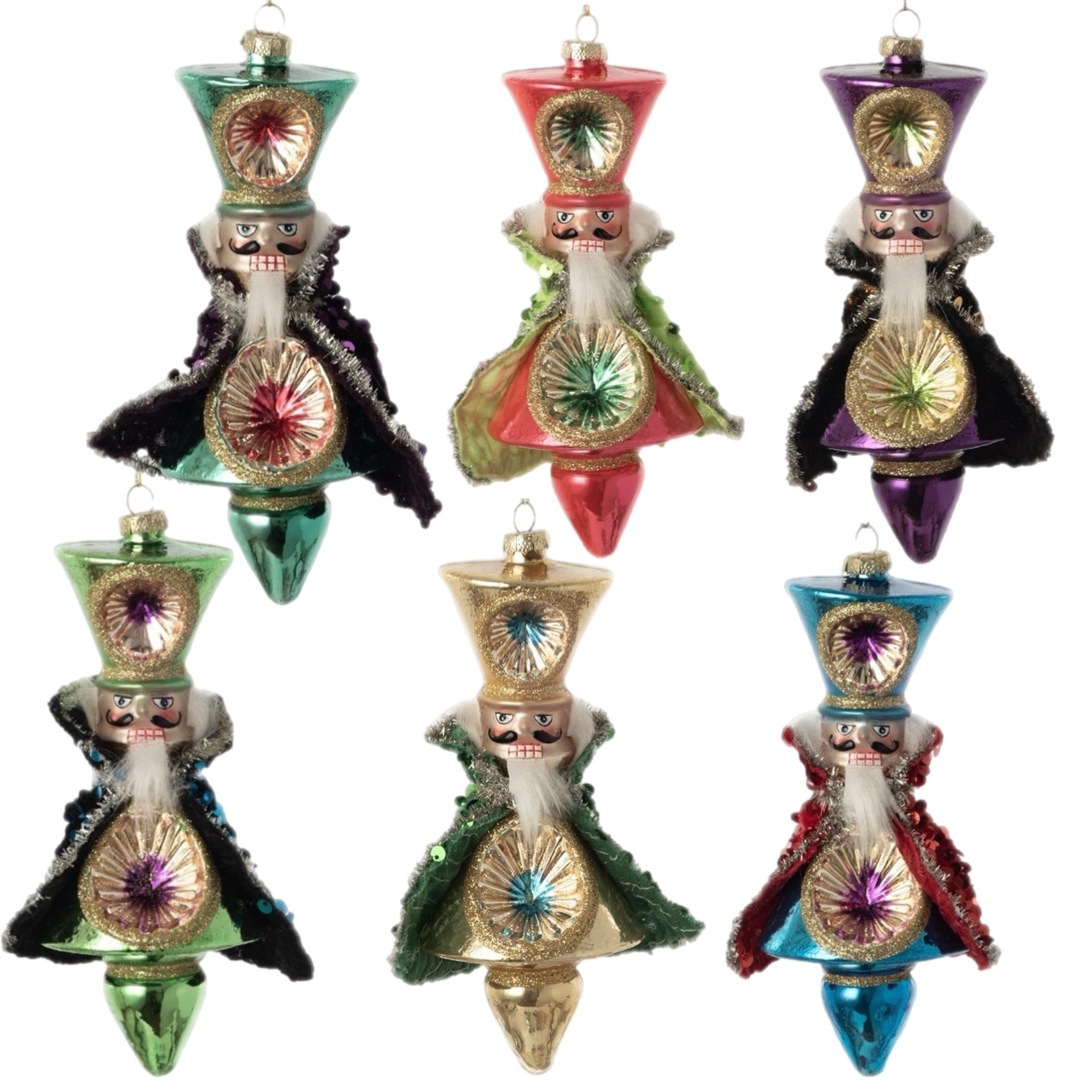 Assorted Nutcracker Reflector Ornament, INDIVIDUALLY SOLD
