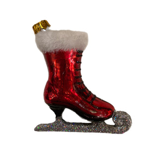 Red Skate Ornament