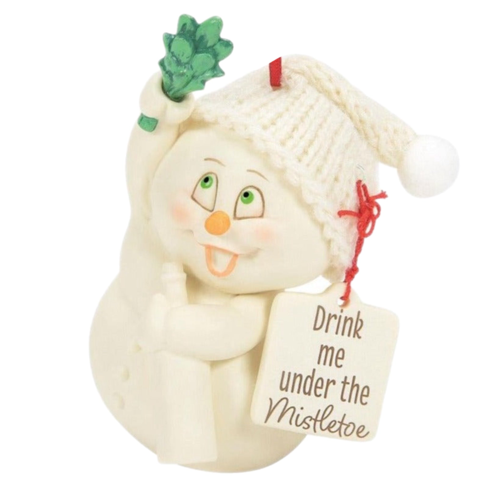 Drink Me Under The Mistletoe Ornament