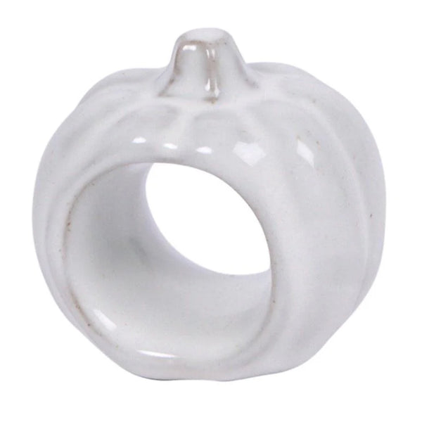 White Pumpkin Napkin Ring