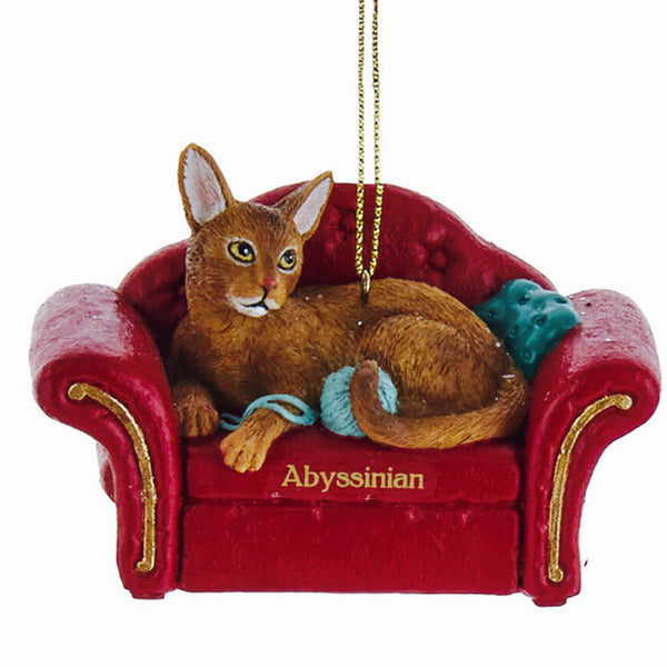 Assorted Cat On Sofa Ornament, INDIVIDUALLY SOLD