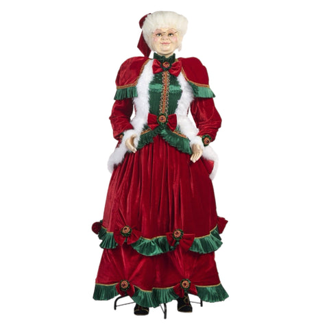 Red & Green Mrs. Claus Figurine
