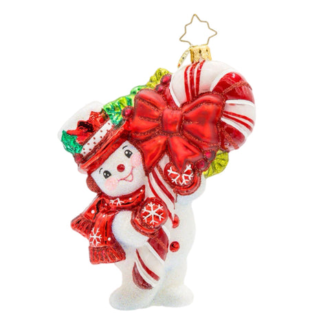 Snowy Retro Cheer Ornament