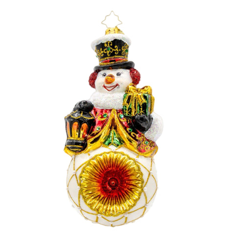 Radiant Reflections Snowman Ornament