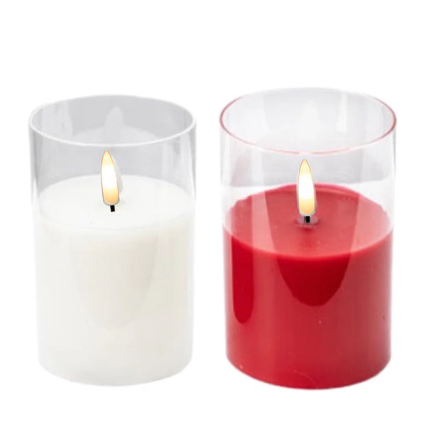 Assorted  Pillar Flameless Candle, INDIVIDUALLY SOLD