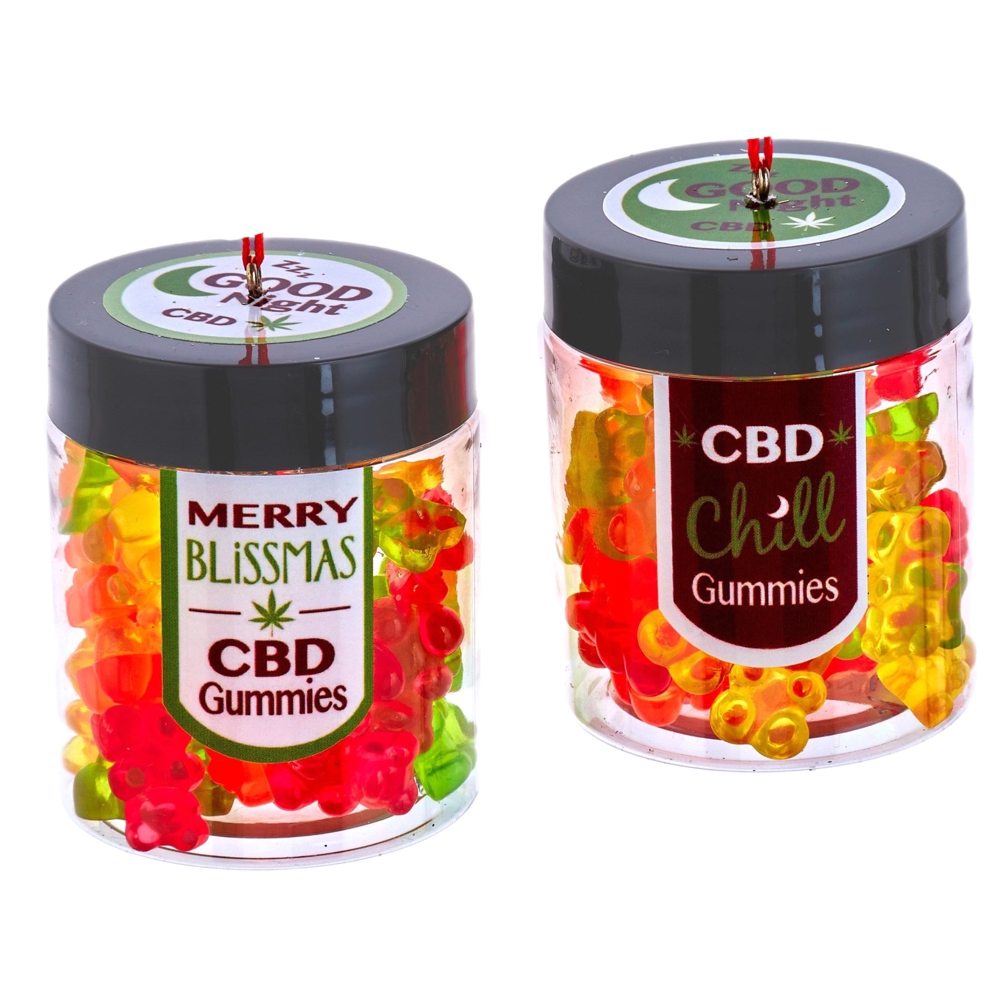 Assorted CBD Gummies In Jar Ornament, INDIVIDUALLY SOLD