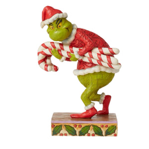 Grinch Stealing Candy Canes Figurine