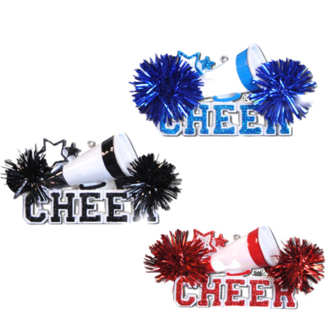 Assorted Cheer Leader Ornament, INDIVIDUALLY SOLD