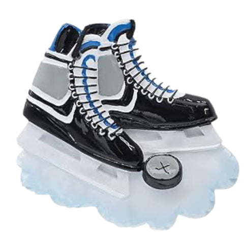 Hockey Skates With Blue Laces Ornament