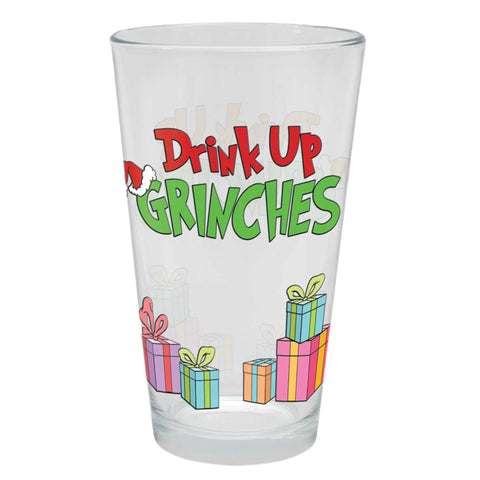 Drink Up Grinches Pint Glass