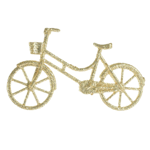 Gold Bicycle Ornament