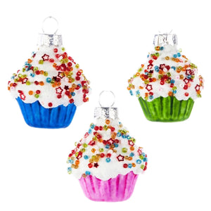 Assorted Cupcake Ornament, INDIVIDUALLY SOLD