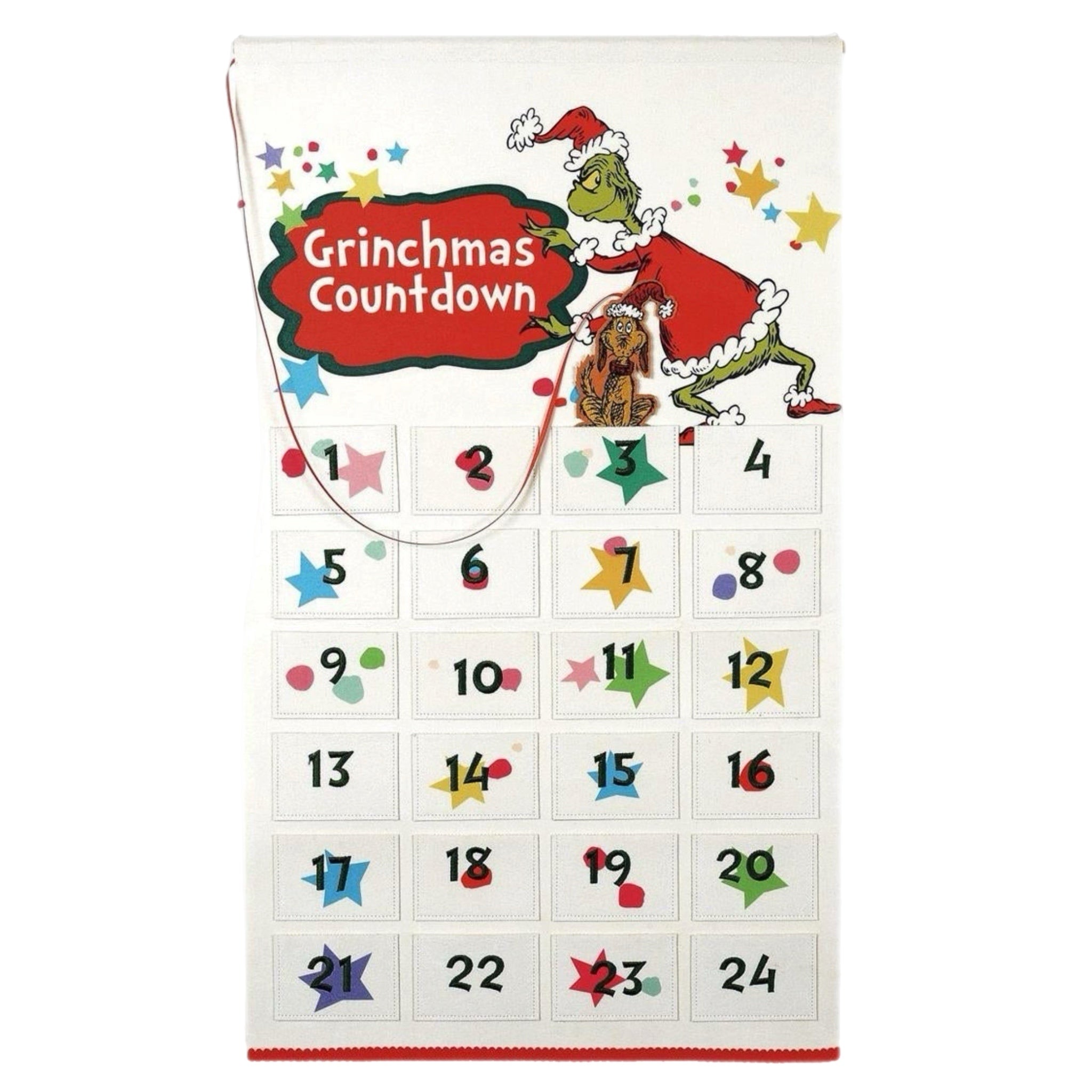 Grinch Wall Hanger Advent Calendar Countdown