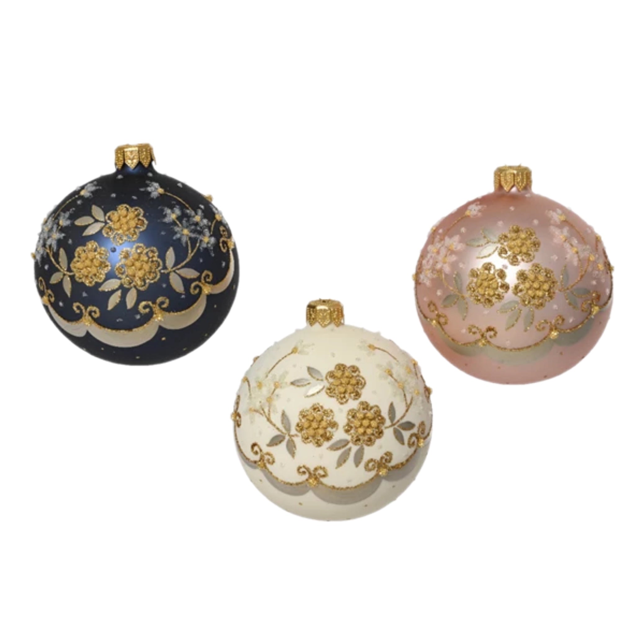 Assorted Gold Flowers On Ball, INDIVIDUALLY SOLD