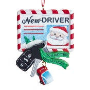 Santa Driver's License Ornament