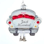 Just Married Car Ornament