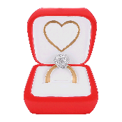 Engagement Ring In Box Ornament