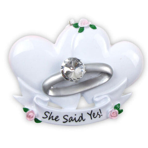 She Said Yes! Engagement Ornament