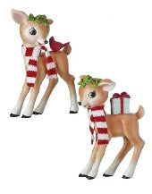 Assorted Deer With Scarf Figurine, INDIVIDUALLY SOLD