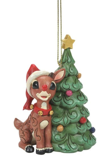 Rudolph With Christmas Tree Ornament